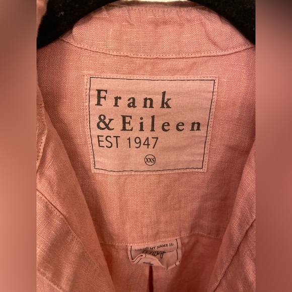 Frank & Eileen Rory Maxi Shirtdress Linen Mauve Size XXS - Picture 7 of 10